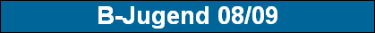 B-Jugend 08/09